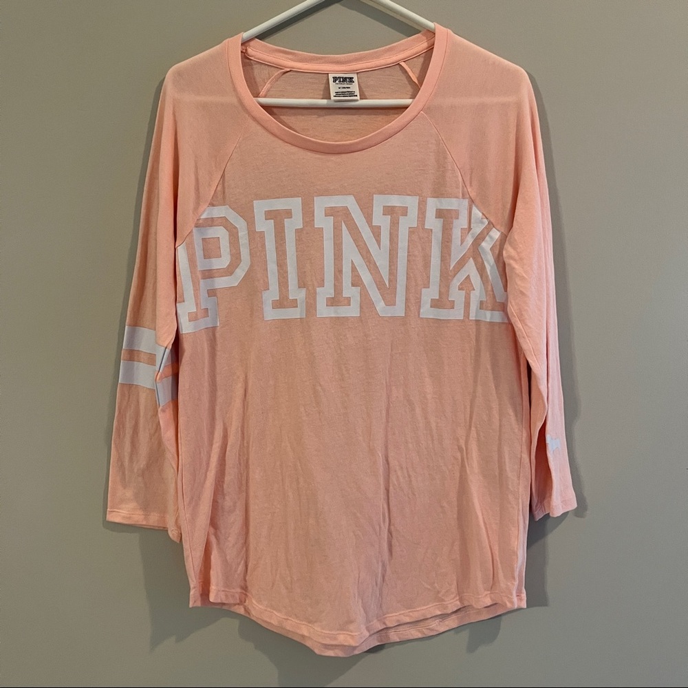 Victoria’s Secret Pink quarter sleeve raglan sleeve lightweight oversized Med